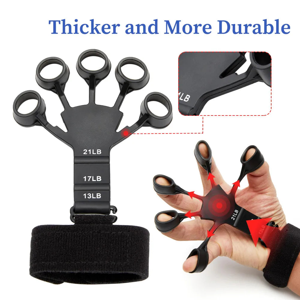 Silicone Finger Expander Finger Gripper Exerciser Finger Training Stretcher Recovery Physical Tool Hand Strengthener for Patient